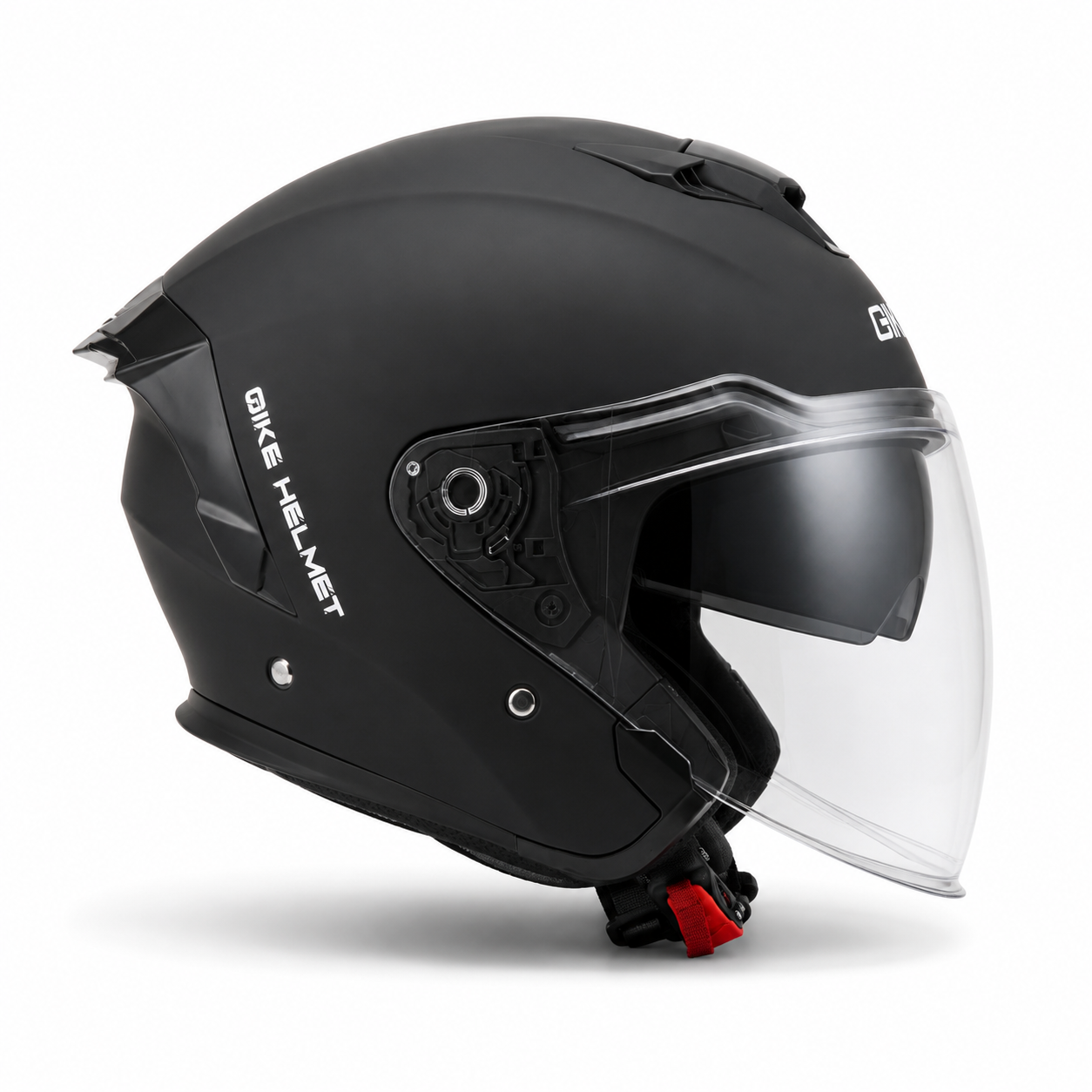 کلاه کاسکت بدون فک GIKE عینک‌دار مشکی مات وارداتی